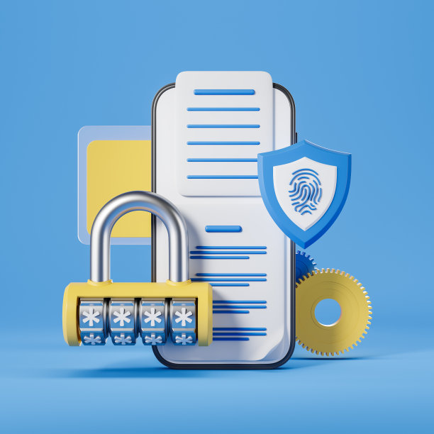 智能手机和密码锁上明亮的背景，在线安全图片下载