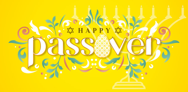 逾越节快乐以黄色为背景，适用于网站横幅、企业海报、企业标志、社交媒体帖子、广告宣传、广告代理、广告牌、贺卡、饲料图片下载