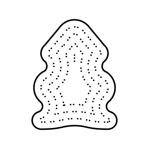 皮肤绵羊颜色图标矢量插图图片下载