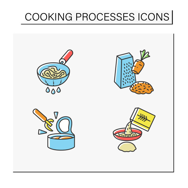 烹饪过程中设置颜色图标图片下载