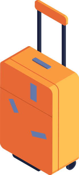 手提箱等距图标图片下载