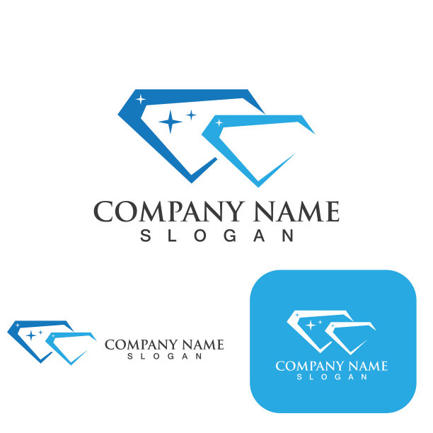 钻石标志模板图片下载