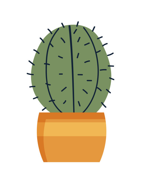 花盆和仙人掌图片下载