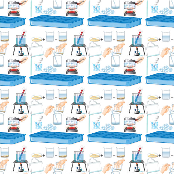 无缝背景与科学实验与水图片下载