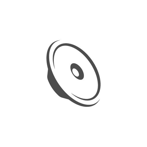 扬声器低音炮图标设计模板图片下载