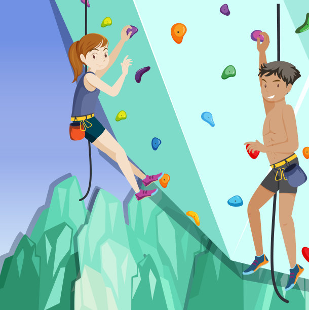 室内攀岩馆图片下载