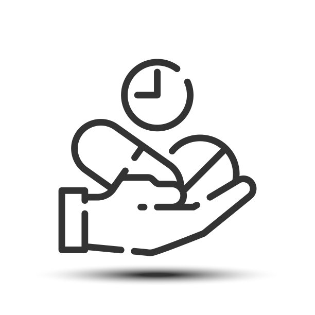 简单的吃药轮廓图标，白色背景上的饮食相关概念图片下载