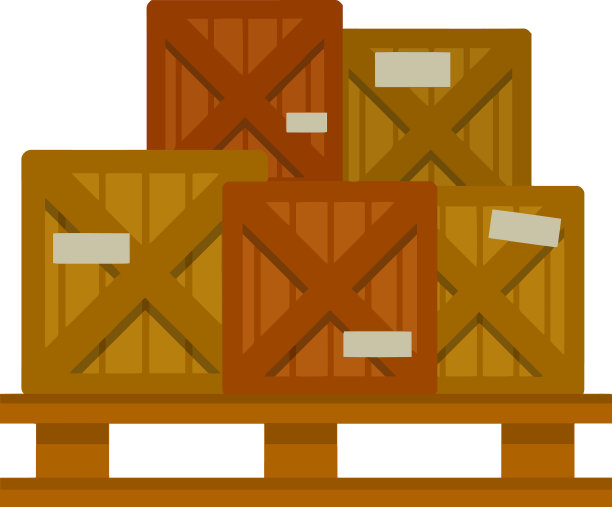 包装在木托盘捆盒图片下载