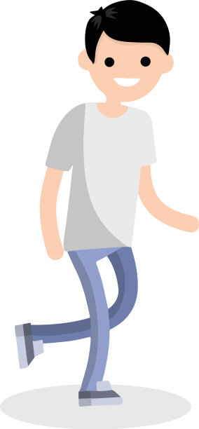 穿着白色t恤和蓝色牛仔裤的年轻人图片下载