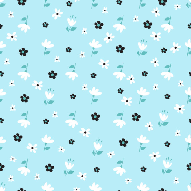 现代花卉图案，花，羽毛和鸟类在蓝色和浅色。无缝模式。现代设计的纸张，封面，织物，装饰，印刷。在一个孤立的白色背景粉彩图片下载
