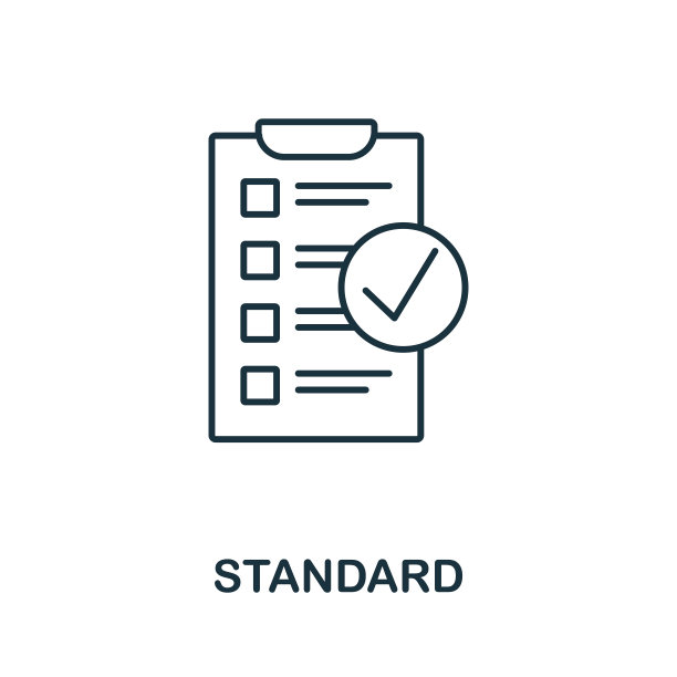 标准图标轮廓样式。细线创意标准图标标志，平面设计和更多图片下载