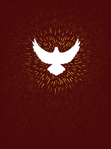 图形绘制白色复活节鸽子图片下载