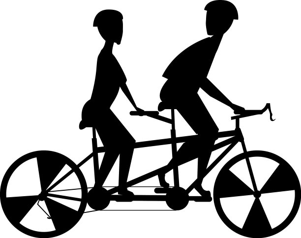 双人自行车情侣图片下载