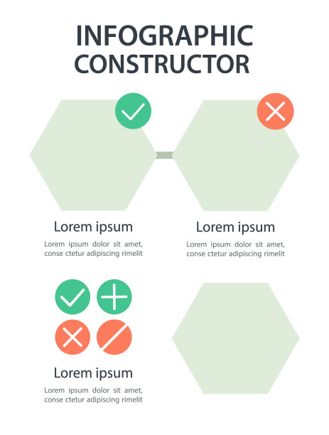 预防保健信息图表设计元素集图片下载