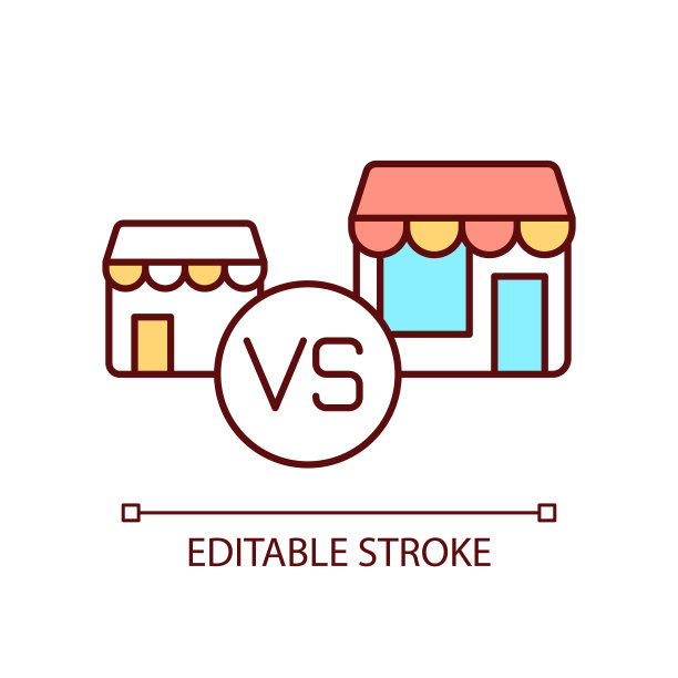 门店扩张策略RGB彩色图标图片下载