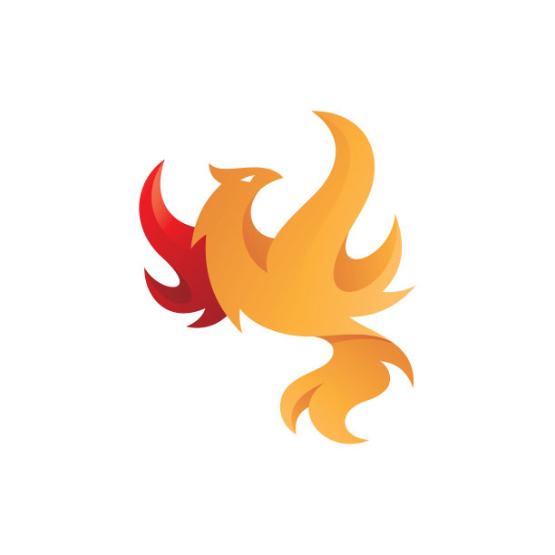 现代飞凤凰标志设计图片下载