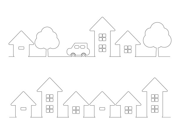 城市景观装饰套装图片下载