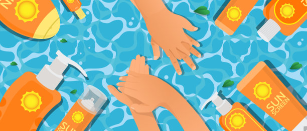 防晒霜图片下载