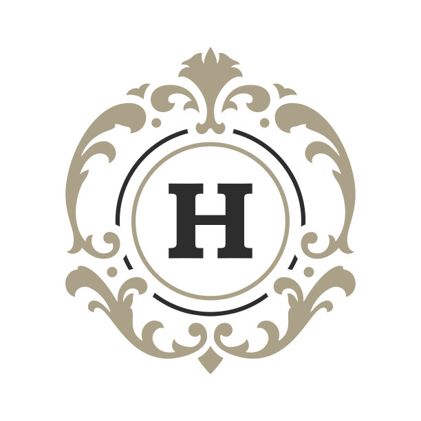 奢侈的字母组合标志模板矢量对象的标志或徽章设计图片下载