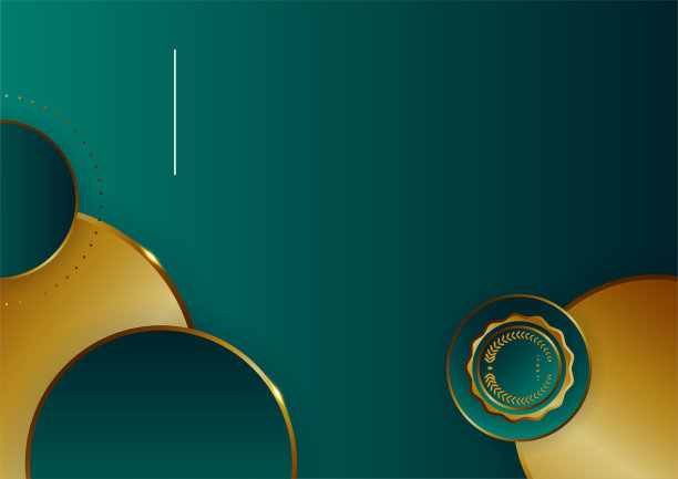 深绿色金色抽象背景现代极简主义证书和演示设计。适合商业，企业，机构，派对，节日，研讨会和会谈。图片下载