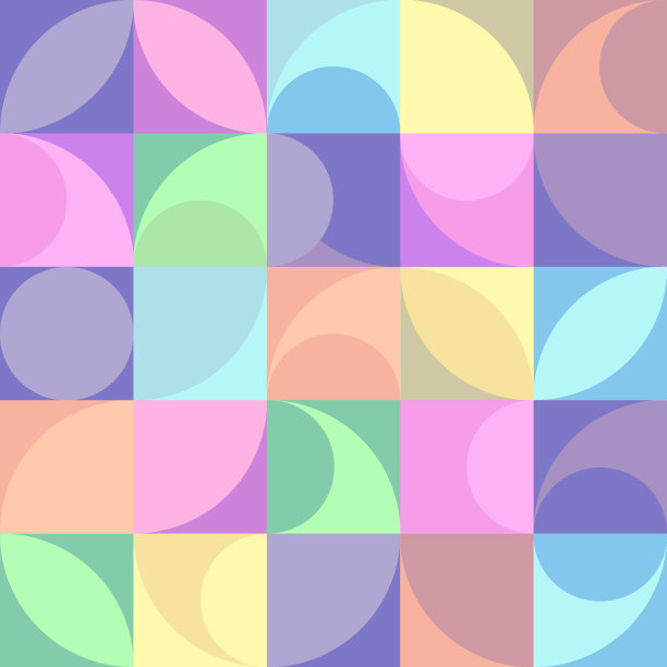 复活节兔子剪影，简单的几何形式上临时艺术无缝模式图片下载