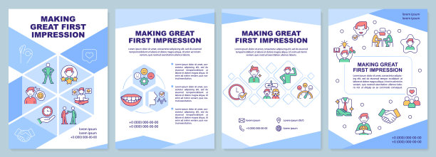 制作优秀的第一印象宣传册模板图片下载