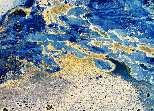 彩色抽象画背景。醇墨现代抽象画背景。图片下载