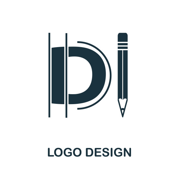 标志设计图标。简单的元素从设计技术中收集。填充的标志设计图标的模板，信息图形和更多图片下载