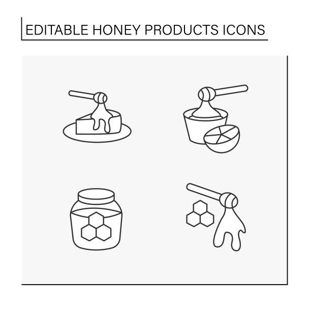蜂蜜产品行图标设置图片下载