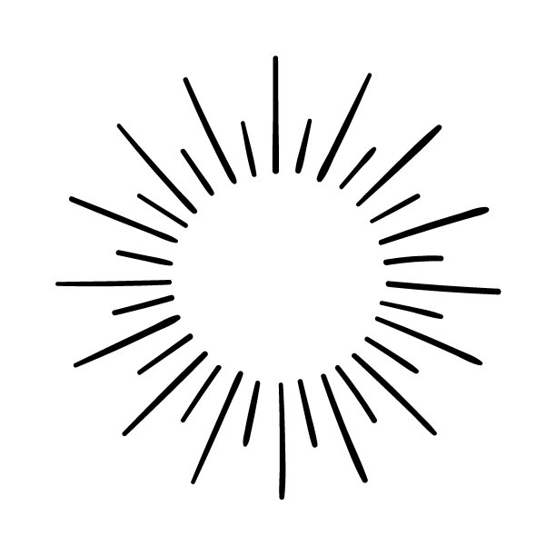 太阳爆发，爆炸效果，老式涂鸦孤立在白色背景上图片下载