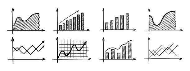一套分割的圆孤立在白色背景上。不同数量的扇区将圆分成相等的部分。图片下载