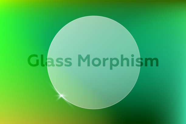 背景上的多色渐变。玻璃射型透明框架。透明和模糊的框架。趋势的影响图片下载