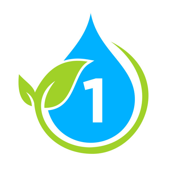 生态叶片和水滴标志在字母1模板。一、水的概念图片下载