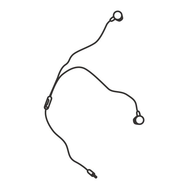 手机耳机设计。矢量插图设计。听音乐。图标设计;故事;卡;打印;应用程序。图片下载