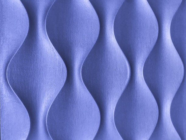 纹理紫罗兰抽象的木质背景与波纹图案。海军蓝3D室内装饰墙板图片下载