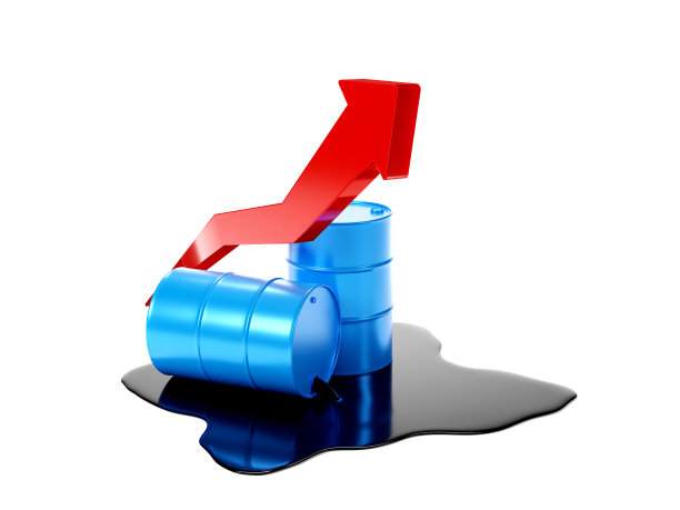 红色箭头指向上方的油箱图片下载