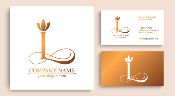 L符号或字母组合。字母中的字母。美丽的标志设计，为公司品牌。矢量插图。图片下载