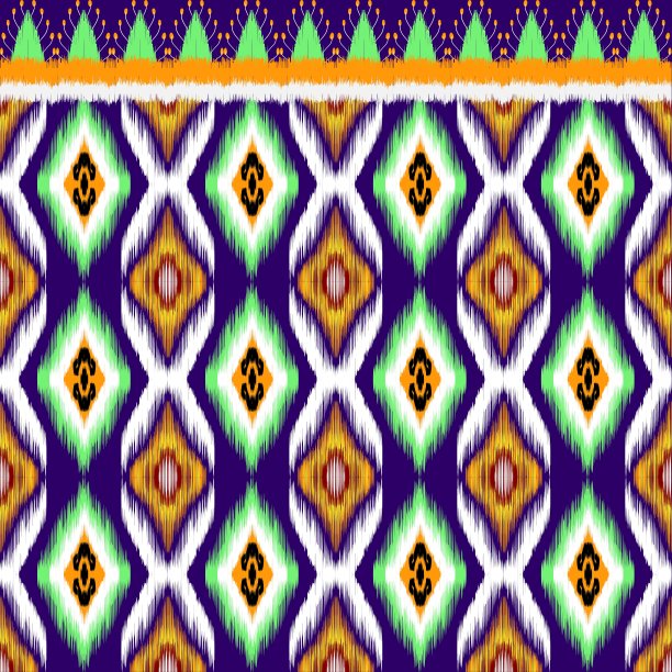 传统东方民族几何图案设计的背景，地毯，壁纸，服装，包裹，蜡染，织物，刺绣，插图，矢量，美丽。图片下载