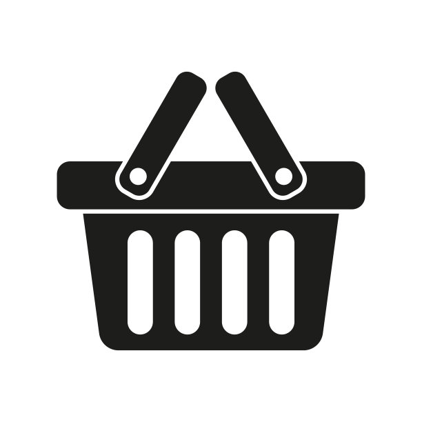 购物篮图标-矢量插图图片下载