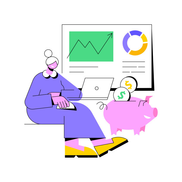 退休人员财务素养抽象概念向量说明。图片下载