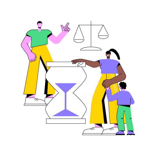 挑战离婚父亲抽象概念向量插图。图片下载