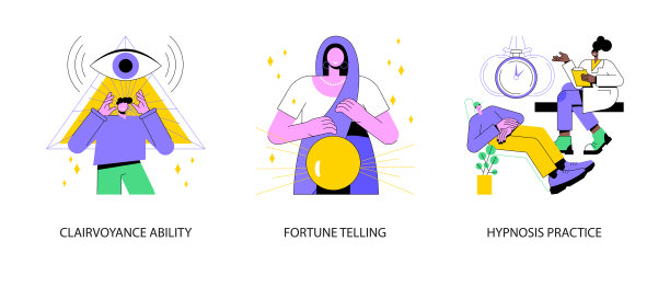 超感官能力抽象概念矢量插图。图片下载