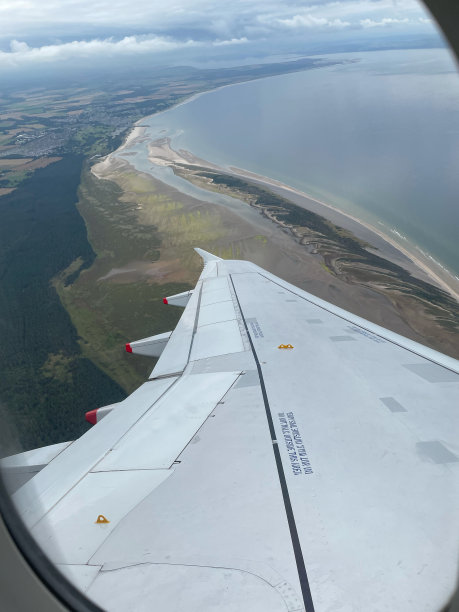 从飞机窗口看到的景色。图片下载