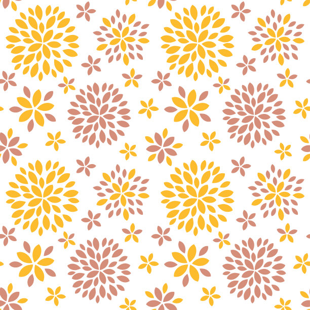 无缝图案与花卉在现代风格。图片下载