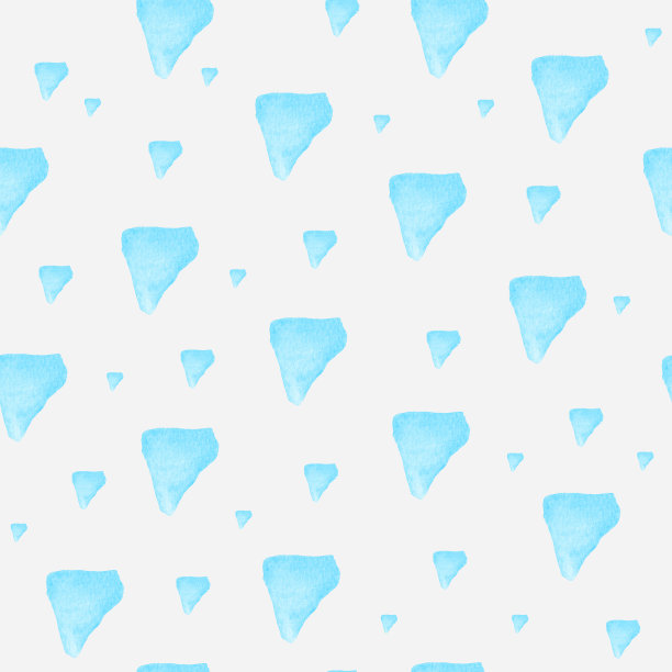 蓝色水彩浮冰无缝图案图片下载