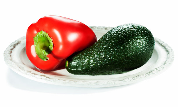 红辣椒和鳄梨图片下载