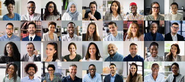 人物面部拼贴素材图片下载