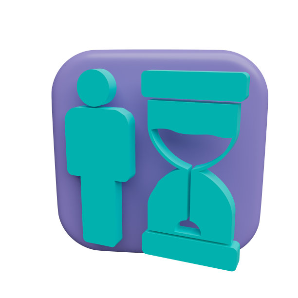 时钟，截止日期3d图标渲染插图图片下载