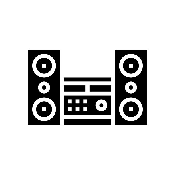 立体声设备图标矢量插图图片下载