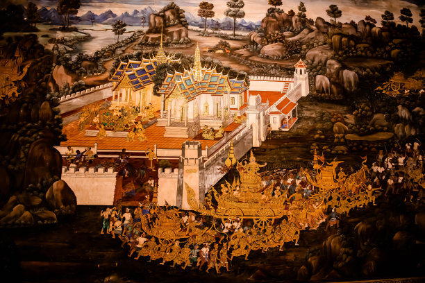 罗摩衍那墙艺术图片下载